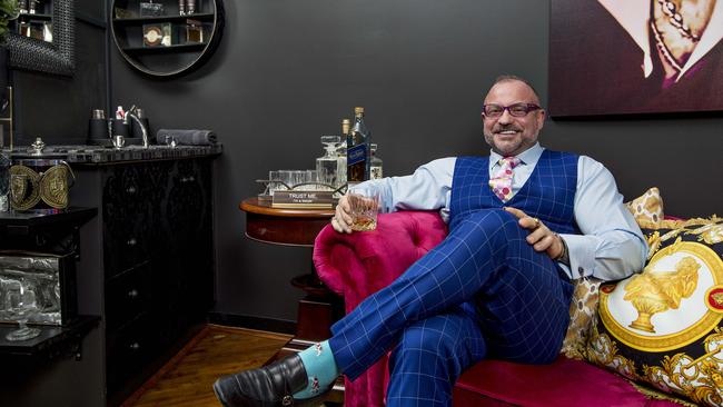 Gold Coast defence lawyer Campbell MacCallum, from Moloney MacCallum Abdelshahied Lawyers inside his lavish office. Picture: Jerad Williams