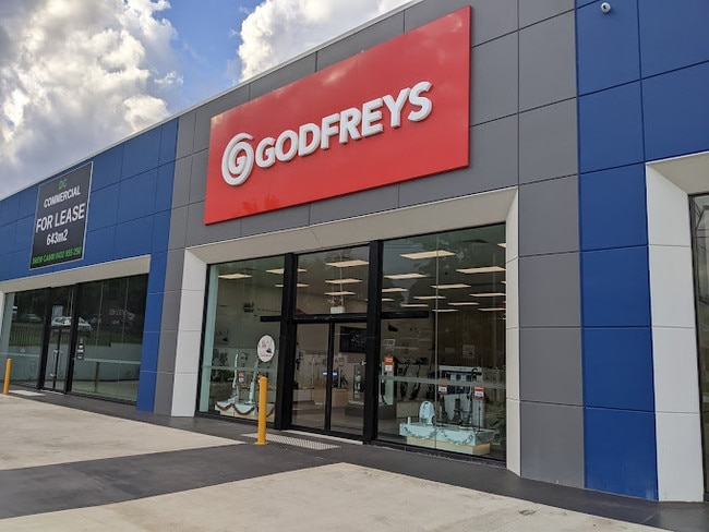 The Godfreys store along James Street in Toowoomba.