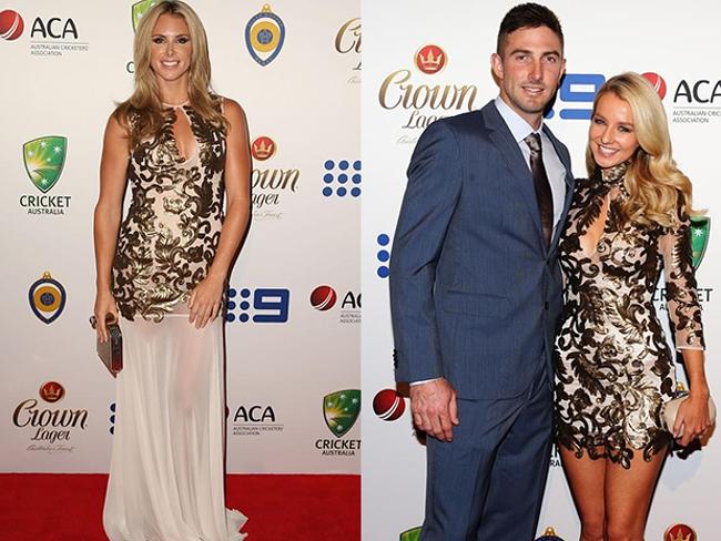 #awkward - Candice Falzon (l) and Rebecca O'Donovan (r).