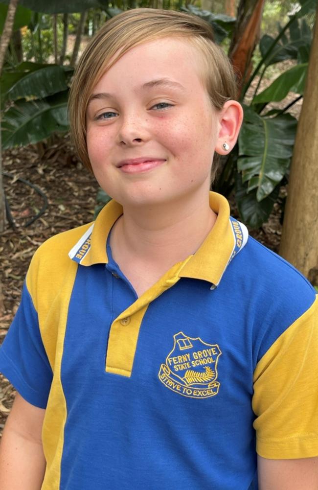 Atticus, Ferny Grove State School vice-captain, Picture: Contributed