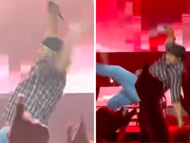 Hit singer suffers major stack mid-show