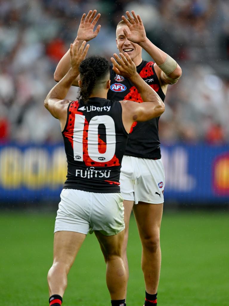 Isaac Kako and Nate Caddy. Picture: Quinn Rooney/Getty Images.