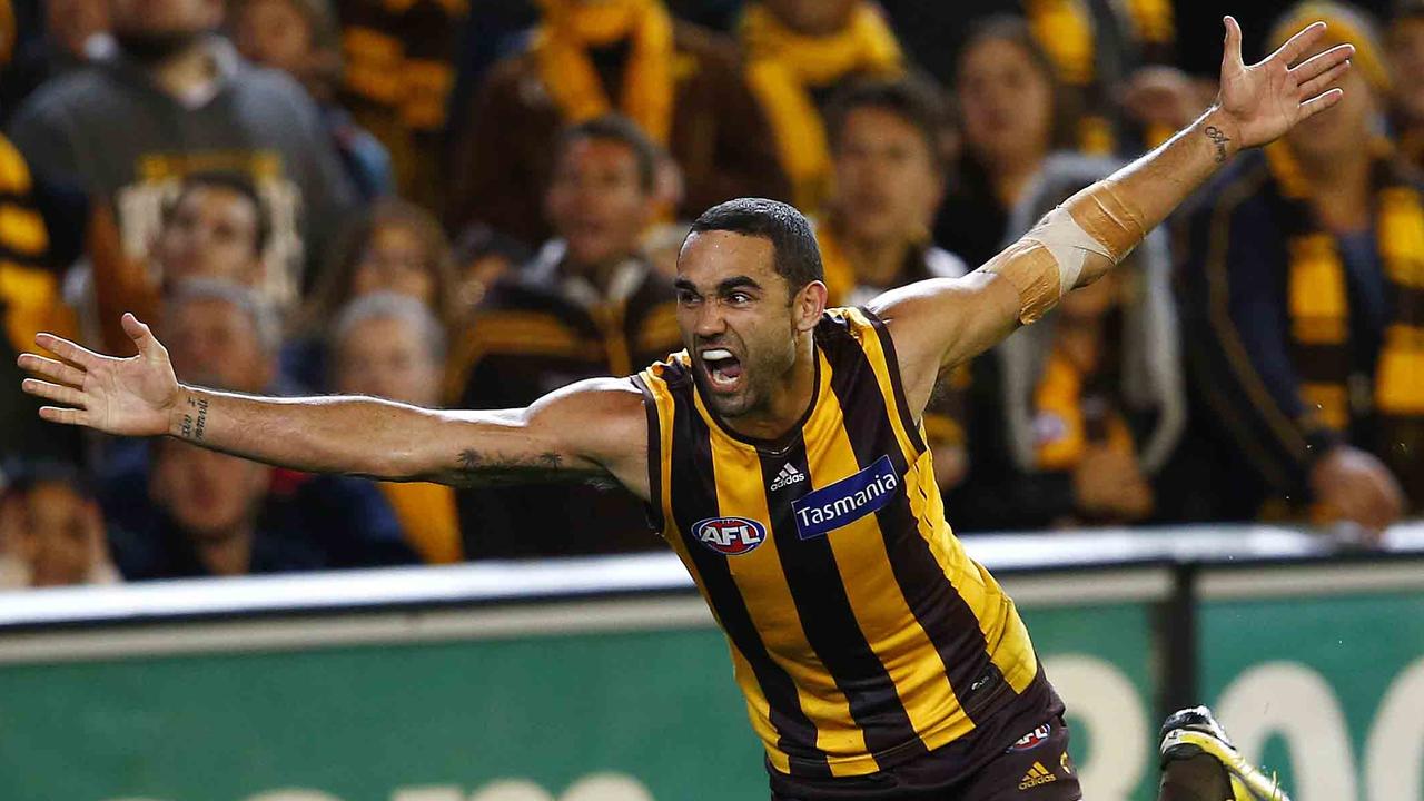 Shaun Burgoyne was a monster for the Hawks in the 2013 Preliminary Final against Geelong.