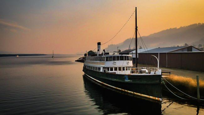 The steamship Cartela, part of Hobart’s maritime history, at the Franklin wharf where attempts are being made to restore the vessel. Picture: DYLAN VALLANCE, Zoomin Images