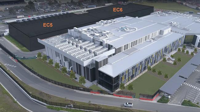 An artist’s impression of CDC Data Centres’ new facility at Eastern Creek.