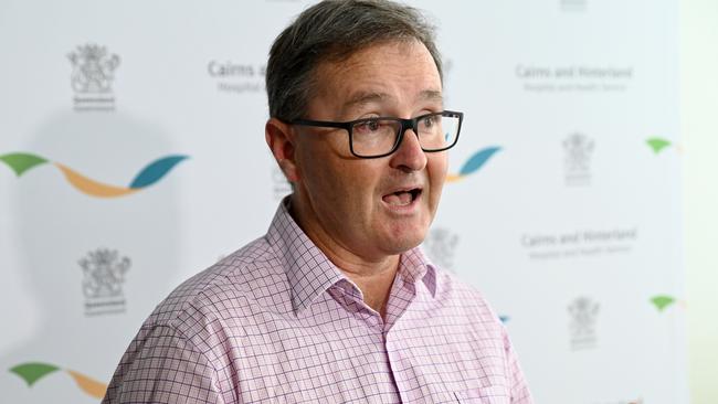 Cairns Hospital acting chief executive Dr Jeremy Wellwood. Picture: Isaac McCarthy