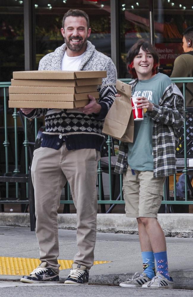 The pair was all smiles as they shopped around LA. Picture: Backgrid Australia