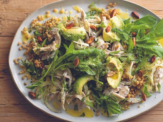 Top chef Danielle Alvarez's chicken and freekeh salad.