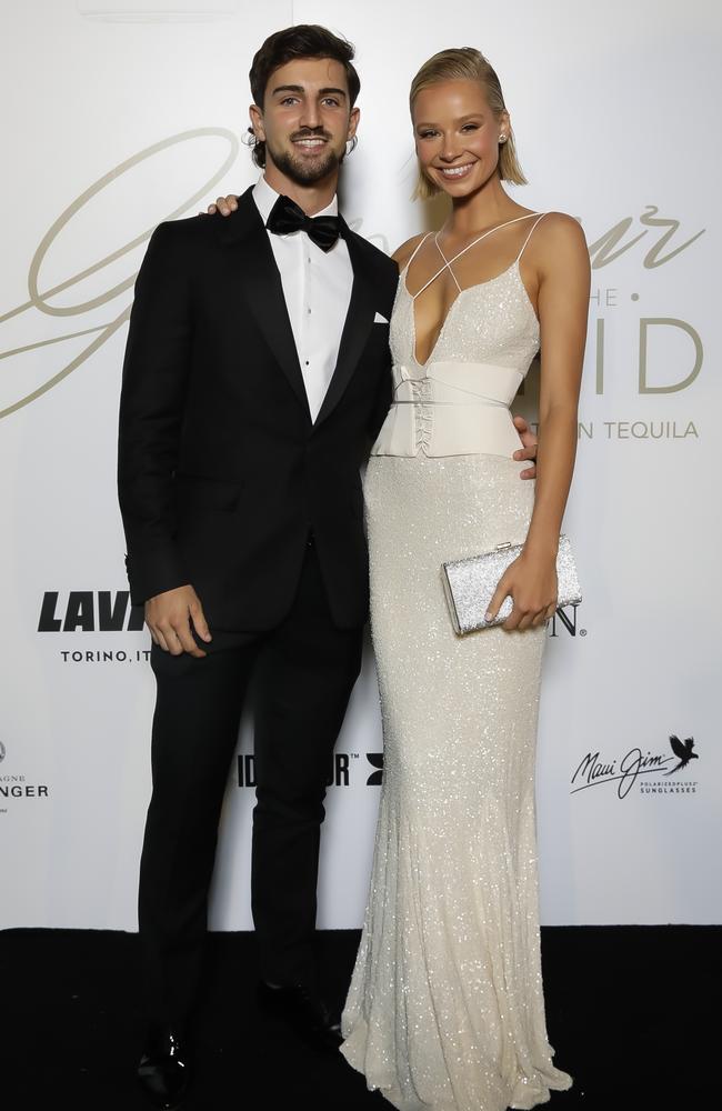 Josh Daicos and Annalise Dalins. Picture: Getty Images