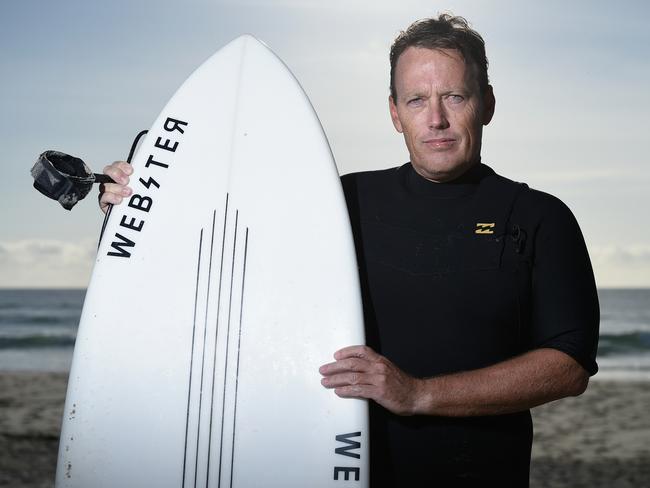 Shark attack survivor Lee Jonsson at Lighthouse Beach,on Friday, November 19, 2021 in Ballina, New South Wales. Pictrue : Matt Roberts