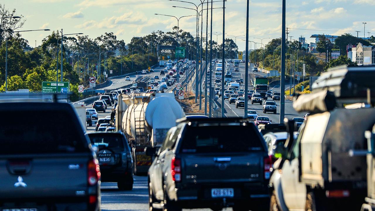 Brisbane drivers lost 74 hours sitting in congestion, according to the report. Picture: Nigel Hallett