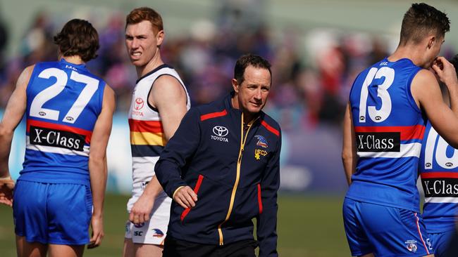 Don Pyke in the Round 23 loss to the Bulldogs. Picture: Scott Barbour/AAP