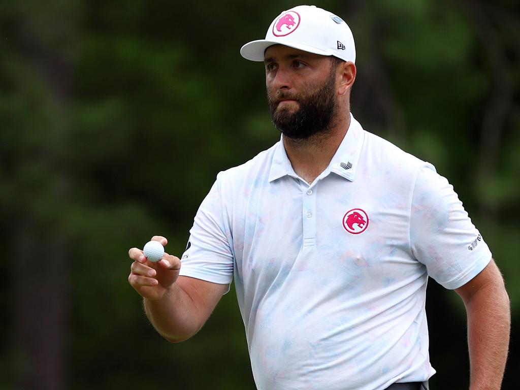 Last year’s winner Jon Rahm finished tied 45th, shooting nine over par. Picture: Getty Images