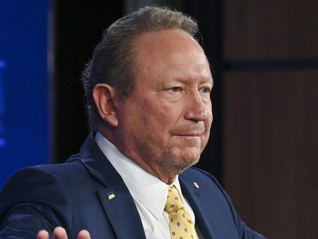 CANBERRA, AUSTRALIA, NewsWire Photos. FEBRUARY 26, 2024: Dr Andrew Forrest AO, Global Business and Philanthropic Leader, addresses the National Press Club of Australia in Canberra on 