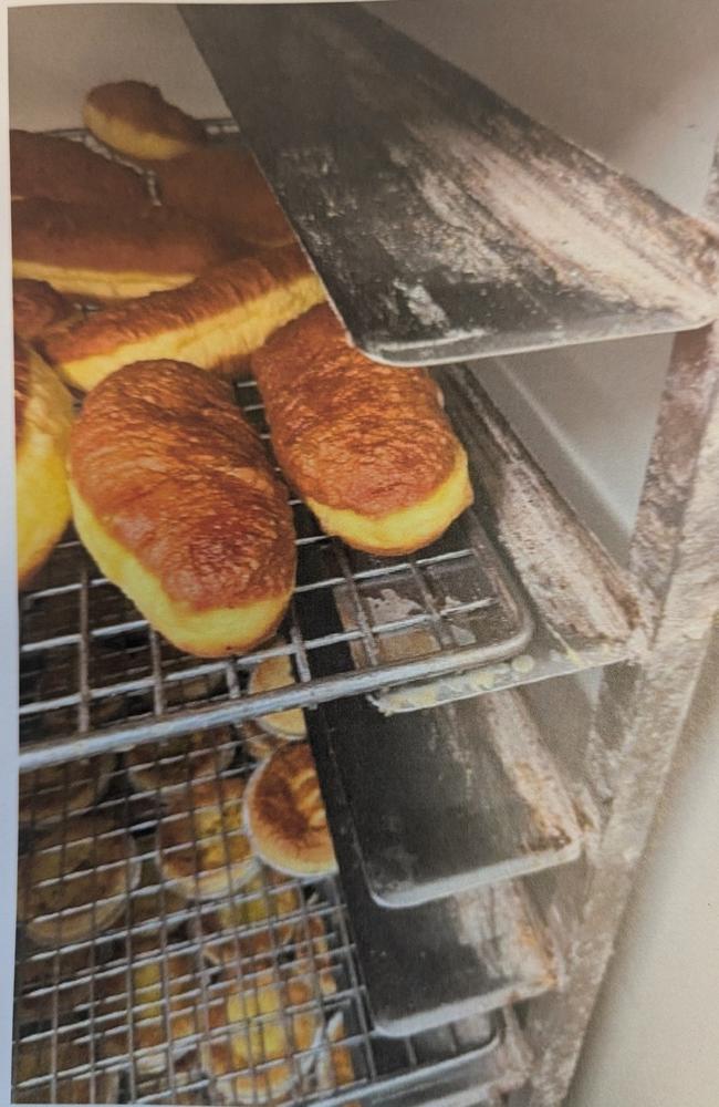 Pictures captured by City of Gold Coast Environmental Health Officers of dirty conditions inside former Mermaid Beach bakery Pane Organico. Picture: Supplied
