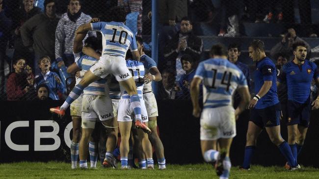 Argentina have won the first Test against France.