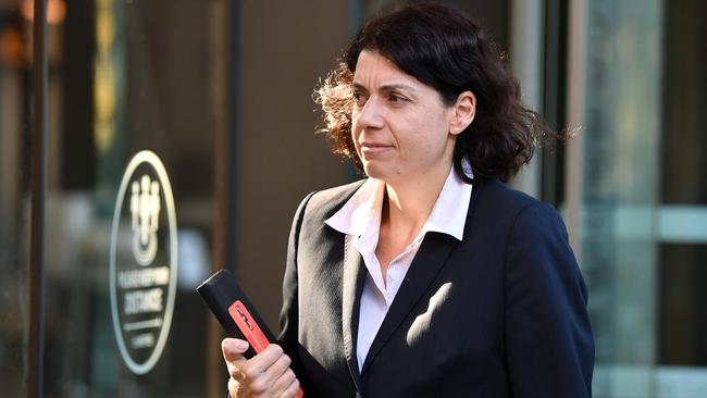 Sue Chrysanthou leaves the Supreme Court in Sydney on Wednesday. Picture: NCA NewsWire/Joel Carrett.