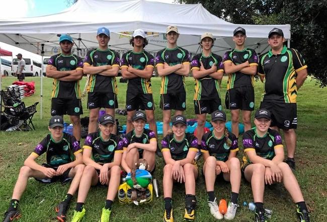 Burnett State College's Opens Mixed Team competes at the 2018 All Schools Touch Championships, the world's largest touch football tournament.