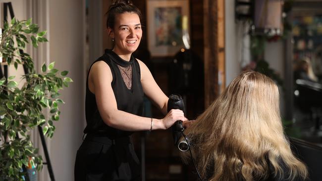 Emmalyn Richmond from Grovedale Hair Room has been nominated for Geelong's best of formal experts. Picture: Alison Wynd