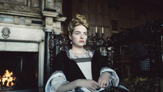 Emma Stone appearing in the film The Favourite. Picture: AP