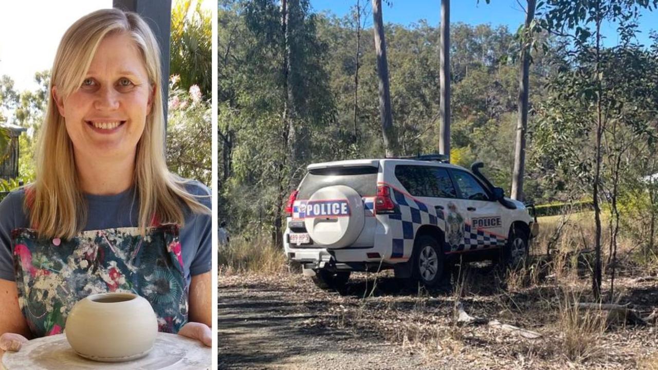 Police are investigating the suspicious death of a Frances Crawford (left) after the 49-year-old died at her Upper Lockyer home on July 30.