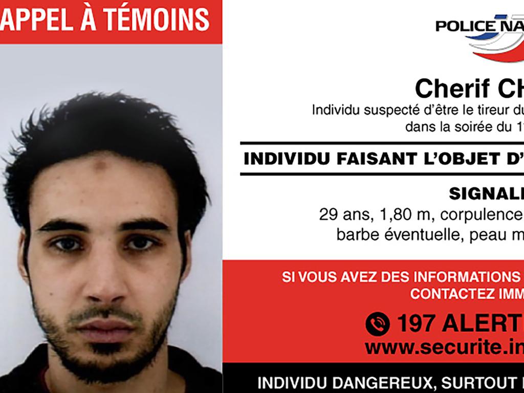 The Strasbourg Christmas market attacker Cherif Chekatt. Picture: French Police via AFP