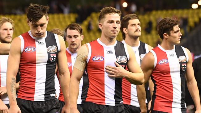 The Crows took the wind out of Jack Billings and the Saints Pic: AAP