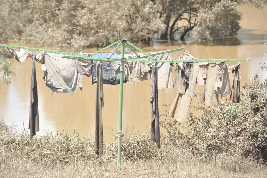 Hanging out the dirty washing at Tiaro. . Picture: Alistair Brightman