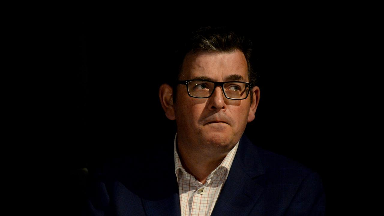 Victorian Premier Daniel Andrews refused to answer questions about an explosive email. Picture: Picture: NCA NewsWire / Andrew Henshaw