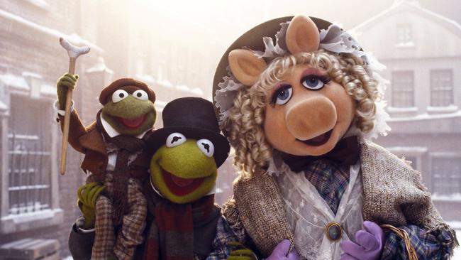 Kermit and Miss Piggy star in The Muppet’s Christmas Carol. Picture: supplied