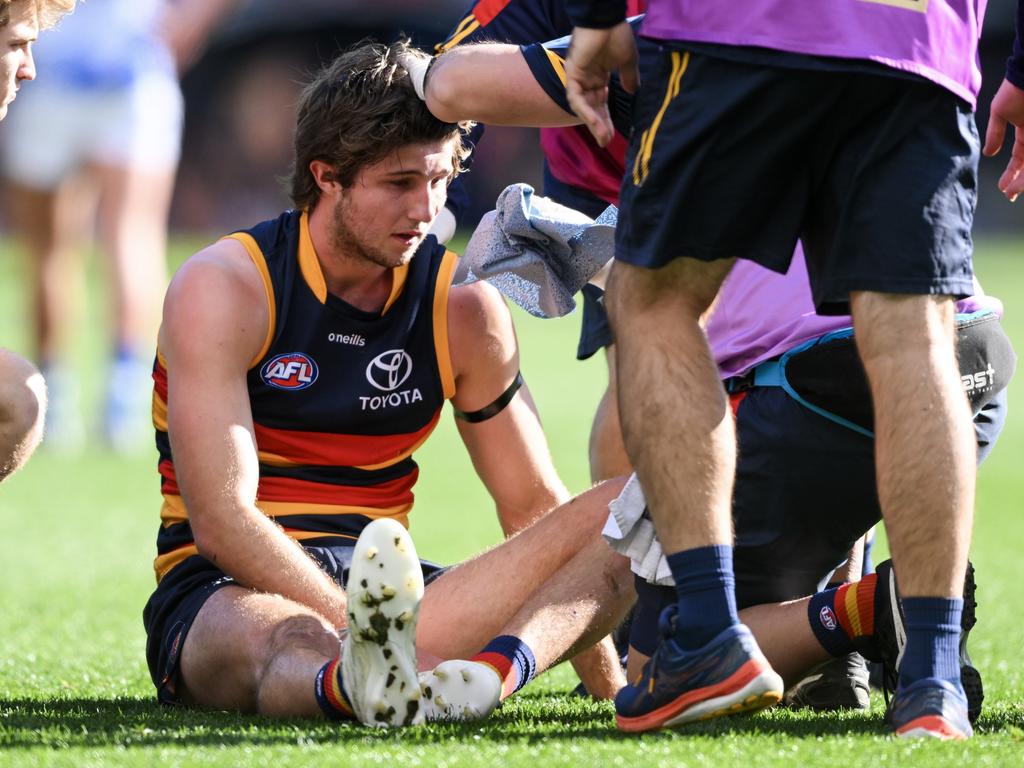 Jordan Butts is dealing with a hamstring injury. Picture: Mark Brake/Getty Images