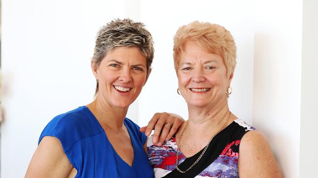 Natalie Cook and mum Bev at the Longines Record Club womens lunch. Picture: Nigel Hallett