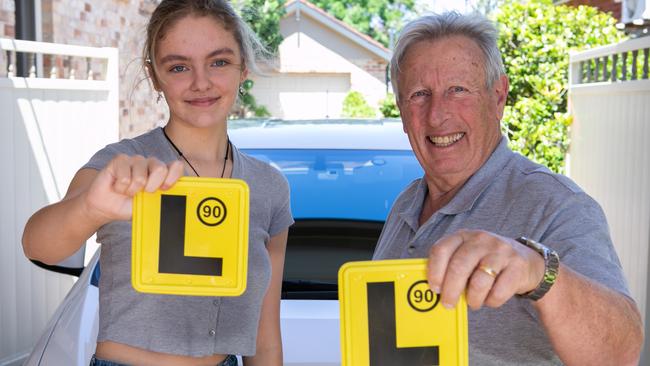 Angelo Russo Driving instructor for EzLicence with student Audrey Taylor.