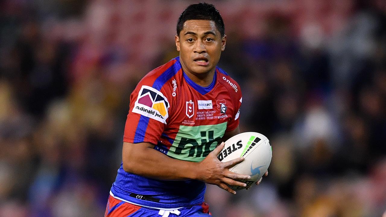 The Knights will be leaning on Anthony Milford while Kalyn Ponga is on Origin duty. NRL Imagery