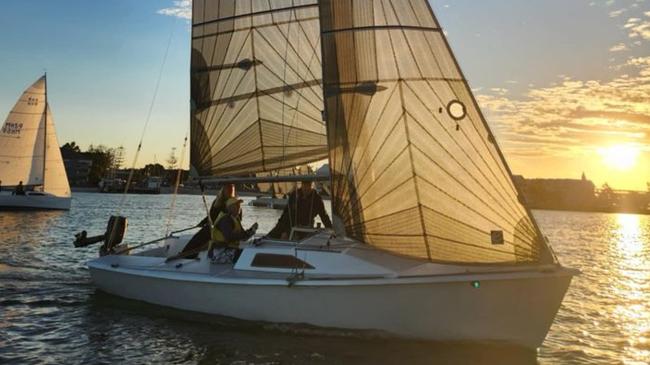 Dr Lisa Beecham takes out her sail boat once a week for body strength and connections.