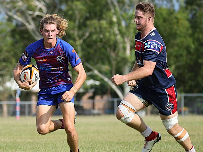 Nathan Everett scored three tries in Swampdogs' win at the weekend. Picture: From The Sideline Sports Photography.