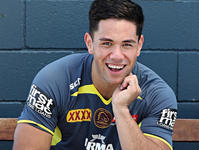 Andre Savelio at Broncos training. Pic Annette Dew