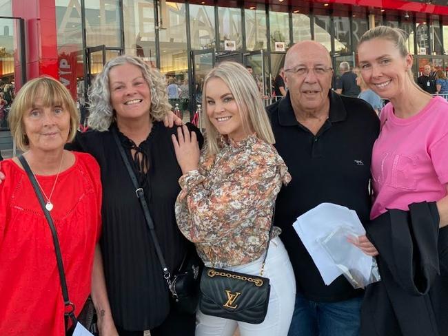 Rod Stewart and Cyndi Lauper fans outside the Adelaide Entertainment Centre. Picture: Agnes Gichuhi