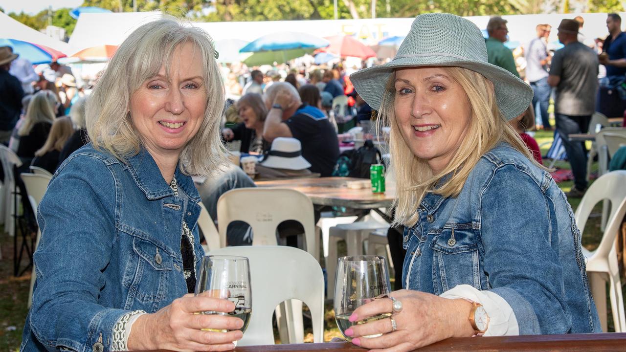 Sharon Skuthorpe and her sister Sandra Skuthorpe, Toowoomba Carnival of Flowers Festival of Food and Wine, Saturday, September 14th, 2024. Picture: Bev Lacey