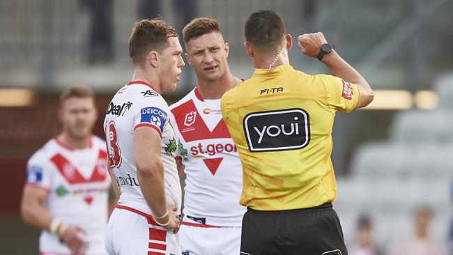 Tariq Sims could be looking at a stint on the sidelines. Picture: Getty Images.