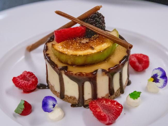 Milk chocolate cheesecake with figs. Picture: Jenifer Jagielski