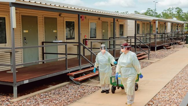 The Howard Springs quarantine facility on the outskirts of Darwin. Picture Glenn Campbell