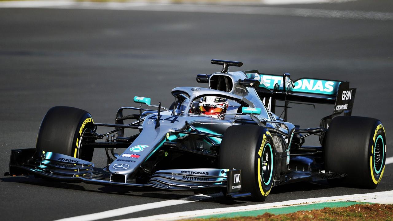 The new W10 was revealed by Mercedes before Lewis Hamilton took it out for a first drive.