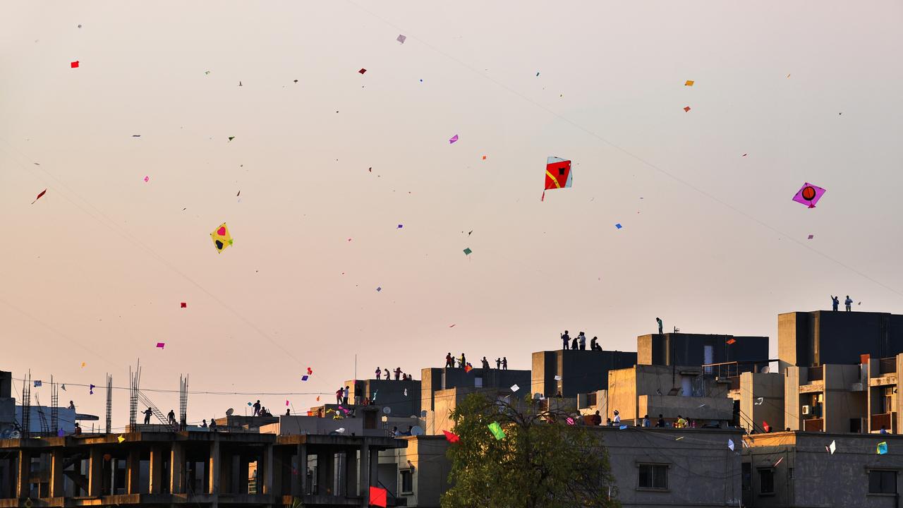 Six people were horrifically killed when their throats were slit by the kite strings in India. Picture: Getty