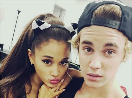 Ariana Grande and Justin Bieber drop their first collab Stuck With U on Friday. Picture: Supplied