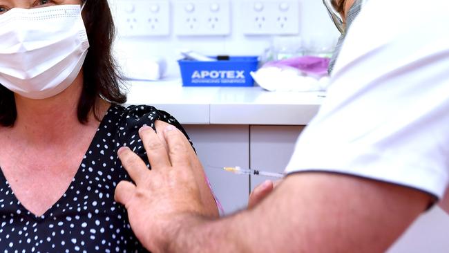 More than 50 per cent of the eligible population has had a booster shot. Picture: NCA NewsWire / John Gass