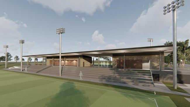 Two hockey fields will be at the heart of the centre.