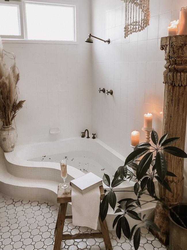 With two luxury bath options, the hardest decision for guests is which one to enjoy first. Picture: Rochelle Dare