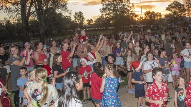 The kids were having a blast at the 2024 Mildura Christmas Carols. Picture: Noel Fisher