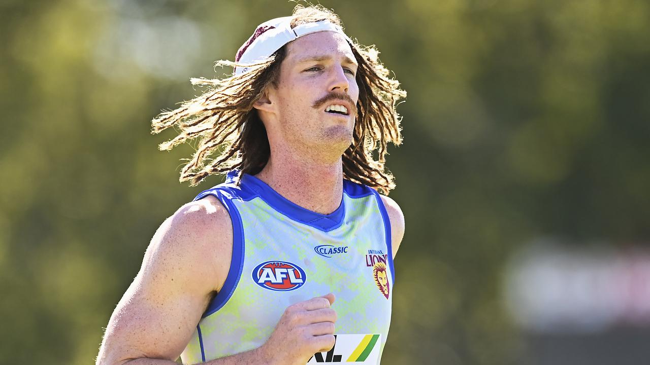 Matt Eagles is seen during a Brisbane Lions AFL training session at Leyshon Park on August 18, 2020 in Brisbane, Australia. (Photo by Albert Perez/Getty Images)